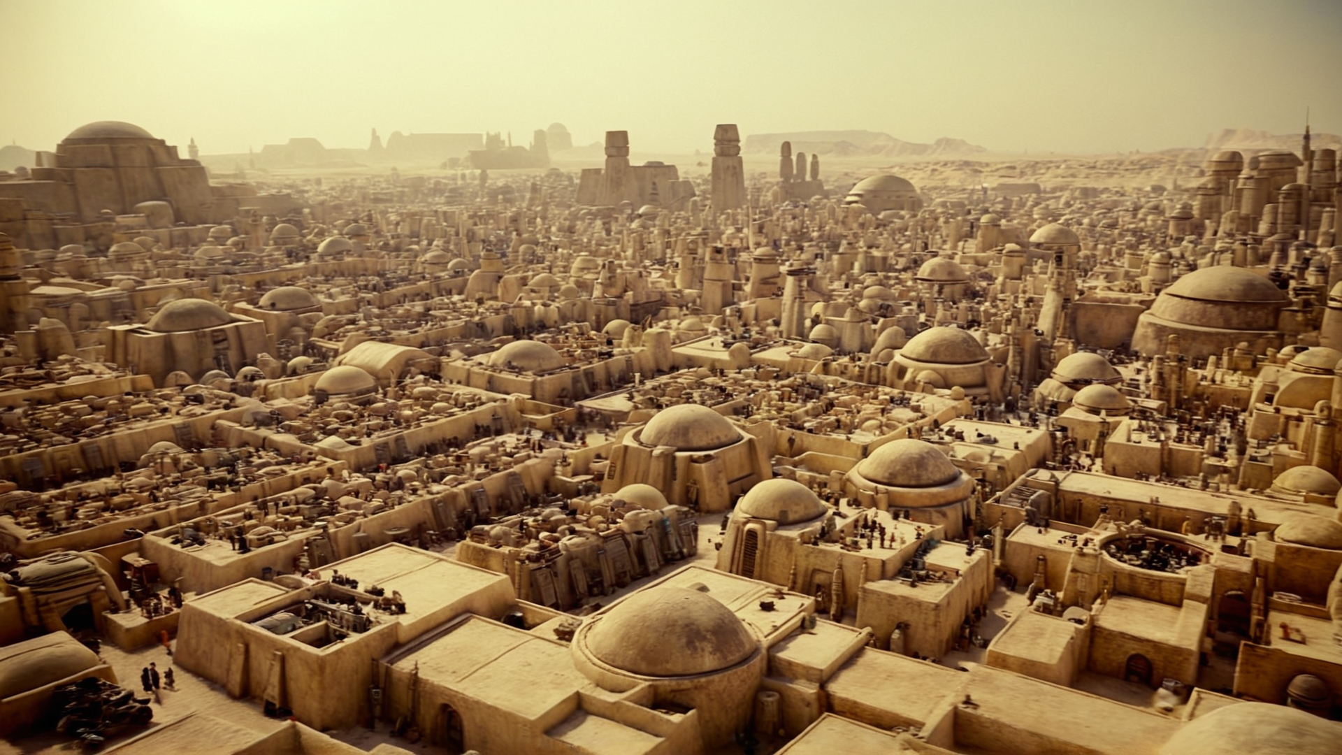 cinematic film still of  <lora:star wars style:0.2>
<lora:detailed:0.4> detailed
<lora:perfection style:0.4> perfect
<lora:PerfectEyesXL:0.5>
 <lora:Chiaroscuro Lighting Style:0.3>
 <lora:Mos Eisley:0.9>
Mos Eisley a futuristic city with a lot of buildings,in star wars style,outdoors,no humans,building,scenery,city,cityscape,desert, shallow depth of field, vignette, highly detailed, high budget, bokeh, cinemascope, moody, epic, gorgeous, film grain, grainy
