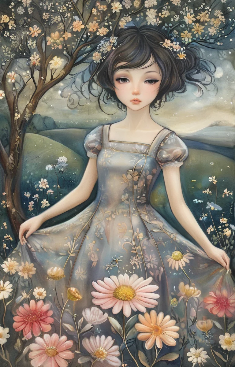 masterpiece,best quality,<lora:tbh148-sdxl:1>,illustration,style of Amanda Clark, portrait of idolmaster cinderella girls,