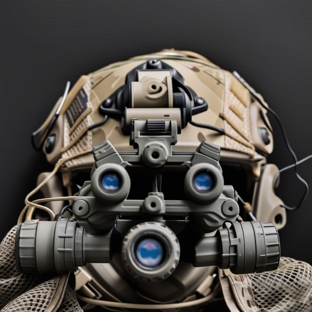 military vehicle, camouflage, binoculars, mask, portrait, american flag, tank, monochrome, cannon, traditional media, gun, cable