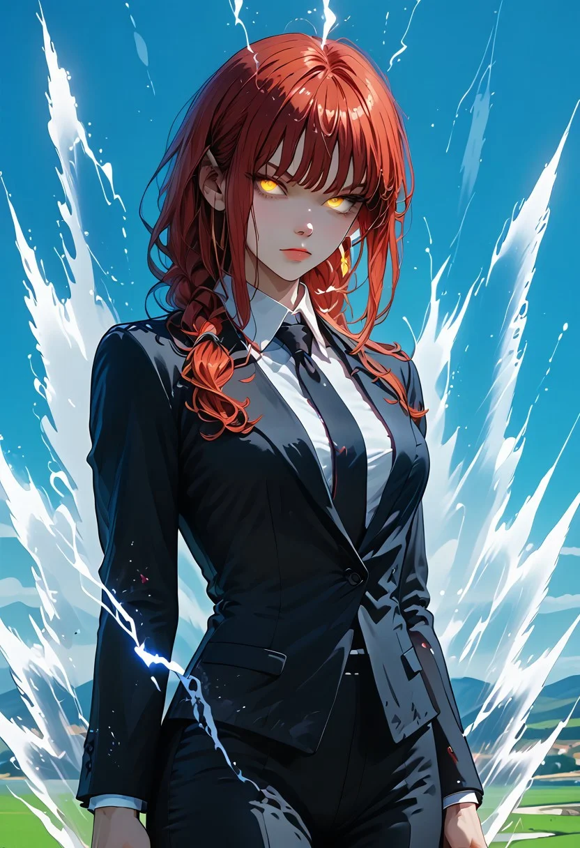 safe_Pos, score_9, score_8_up, score_7_up, Expressiveh, source_anime, s1_dram, uk1h4j1m3, g4n1m3, jsyu_style, IIIIIIIIIIIIIIIIIIIIIIIIIIIIIIIIIIIIIIII,
1girl, makima from chainsaw man, black suit, black pants, cowboy shot, outdoors, Kipowerup, small ki,glowing energy field, sharp jagged energy waves,energy radiating from skin, white aura, electricity