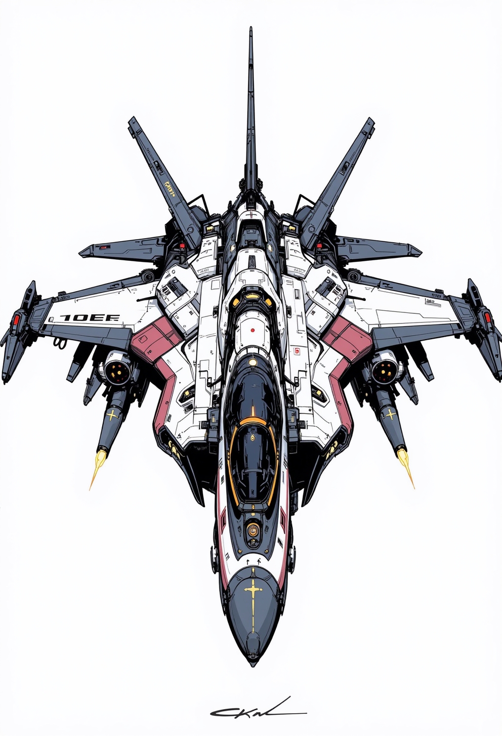 <lora:ck-nc-cyberpunk-V2-000013:0.65>, A digital artwork in the style of cknc, inksketch, the image is featuring a concept of a aerodynamic space engineered jet design
<lora:s1n0z1ck-flux-test-lora:0.3>
<lora:ck-Sommo-Concept-Art:0.6>
<lora:ck-shadow-circuit:0.3>
<lora:ck-MetalGearSolid:0.45>
