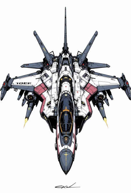 <lora:ck-nc-cyberpunk-V2-000013:0.65>, A digital artwork in the style of cknc, inksketch, the image is featuring a concept of a aerodynamic space engineered jet design
<lora:s1n0z1ck-flux-test-lora:0.3>
<lora:ck-Sommo-Concept-Art:0.6>
<lora:ck-shadow-circuit:0.3>
<lora:ck-MetalGearSolid:0.45>