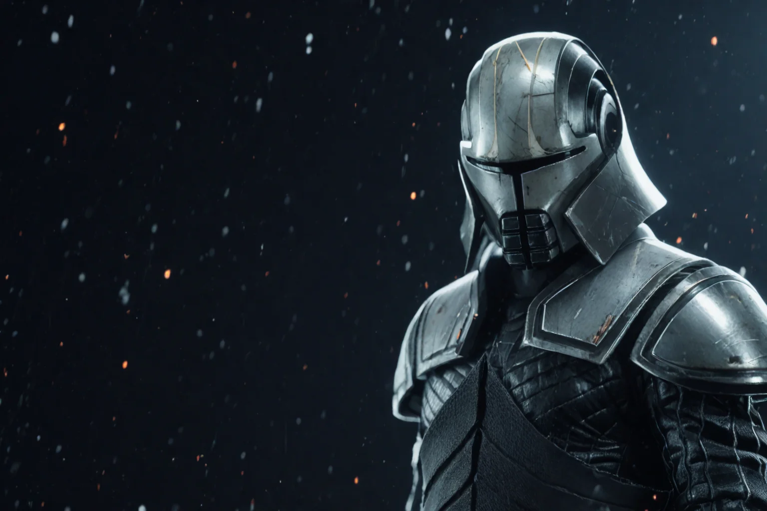 ((Glamour Portrait)),((Action Photography)),(score_9, score_8_up:1.1),score_7_up, 1boy, swStarKill3r, Imposing Sith Lord, menacing and powerful, always wearing a helmet, clad in intricate black and silver armor, wielding a single glowing red lightsaber, striking an ominous pose, surrounded by crackling force lightning, in a shadowy environment, fierce and ruthless, mysterious and intimidating, unstoppable dark force user, high contrast, detailed.
<lora:Starkiller_-_Galen_Marek_-_Star_Wars_-_PONY_-_Deal_project_SFW:1>
(randomized particles)