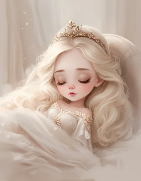 sleeping beauty <lora:novuschroma31 style_b3:1> novuschroma31 style