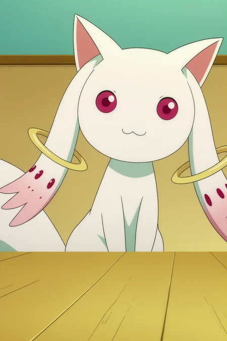 rating_safe, anime screencap, consistent background, Kyubey, light smile, upper body <lora:Madoka-Kyubey-PDXL:0.8>,