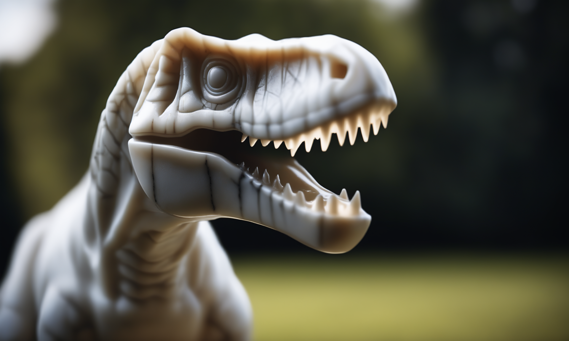 cinematic film still <lora:marblecarvingcd_xl-000006:0.6>,a statue of a tyrannosaurus made of (marblecarvingcd_xl,marble carving,crack:0.6,shiny:1.3) in park,no humans,long-focus,tilt-shift,outdoors,on lawn,full body,chinese zodiac,cutie,cute,still life,animal statue,front view,facing viewer,looking at viewer . shallow depth of field, vignette, highly detailed, high budget, bokeh, cinemascope, moody, epic, gorgeous, film grain, grainy, 8K, HDR, UHD, masterpiece, best quality, highly detailed, high resolution, finely detail, extremely detailed, ultra detailed, wallpaper