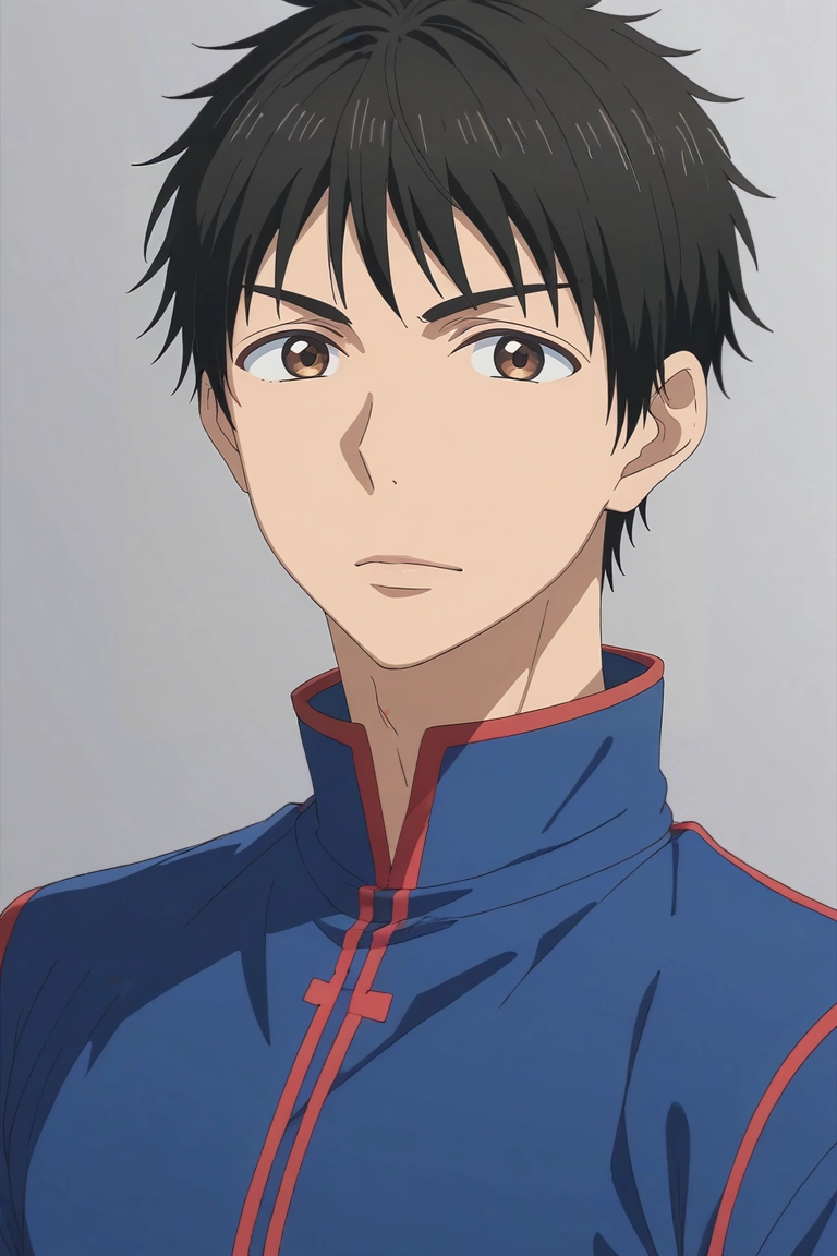 score_9, score_8_up, score_7_up, source_anime, rating_safe, , , looking at viewer, , 1boy, solo, male focus, <lora:yuusuke_igarashi_pony:0.78>, yuusuke_igarashi, black hair, brown eyes, short hair, , texan costume, <lora:sdxl_lightning_8step_lora:1>