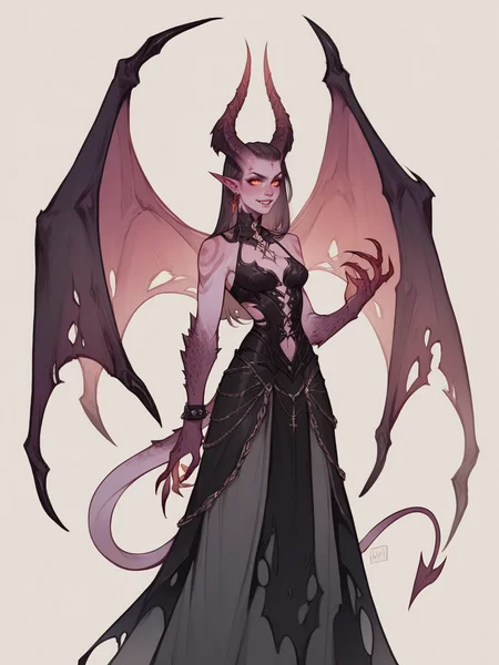 score_9, score_8_up, score_7_up, score_6_up, score_5_up, score_4_up, 1, w1ngs, <lora:w1ngsXLP:0.7> 1girl, demon wings,