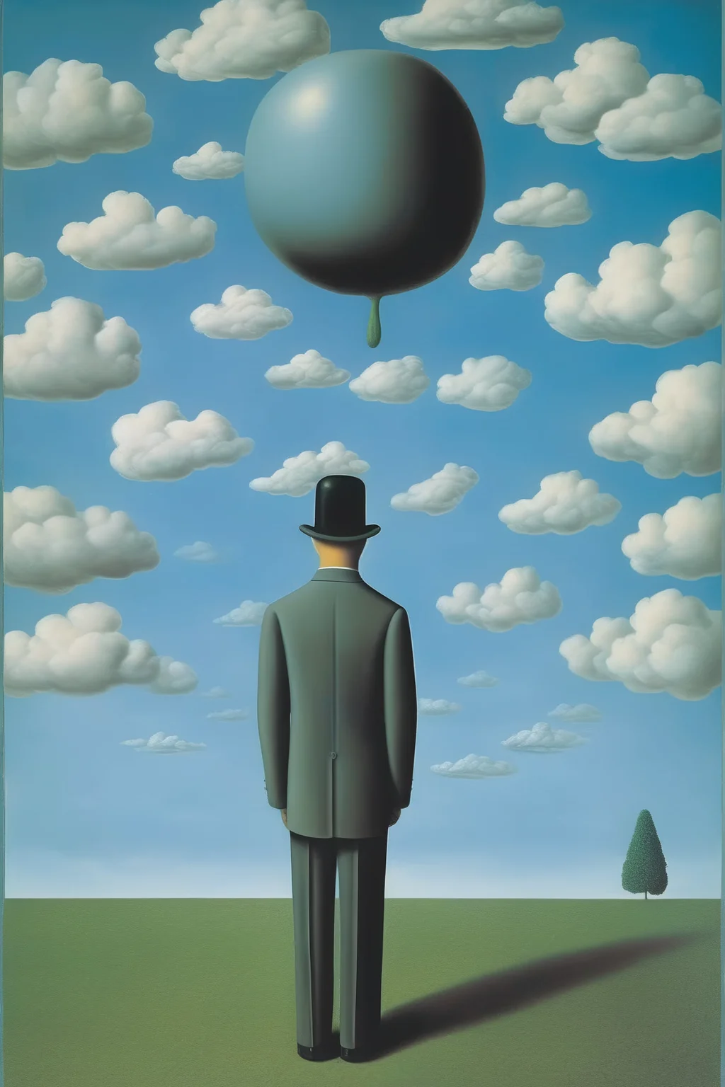 <lora:Rene Magritte Style:1>Rene Magritte Style - Mind is movement. Rene Magritte style.