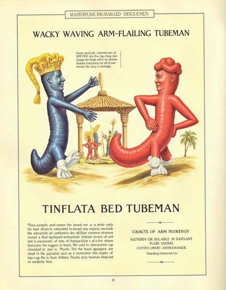 best quality, masterpiece (quality),
inflatable, colorful tubemen, diagram,  inset text, ancient symbols, 
page title text is "WACKY WAVING INFLATABLE ARM-FLAILING TUBEMAN"
<lora:AfterMan-flux-v1:1> <lora:inflatable_tube_man-flux-v1:1>