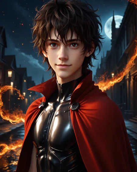 score_9, score_8_up, score_7_up, rating_questionable, intricately detailed,
<lora:homri52:1>,
<lora:Nico_Di_Angelo_Percy_Jackson_the_Olympians:0.8>, 1boy(Nico, Pale Skin, Black Hair, Messy Hair, Dark Brown Eyes, looking at the viewer, happy,
solo, red cloak, sleeveless tight bodysuit), outdoors, at night, darkness
,
4k,
detailed background, depth of field,
<lora:ral-chrosc-clr:0.7>, ral-chrosc-clr,
<lora:Expressive_H:0.5>, Expressiveh,
<lora:xl_more_art-full_v1:0.3>,
<lora:add-detail-xl:0.3>