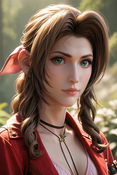 score_9, score_8_up, score_7_up,
<lora:FF7Aerith:0.8>
FF7Aerith, 1girl, brown hair, green eyes, long hair, braided ponytail, looking at viewer, portrait