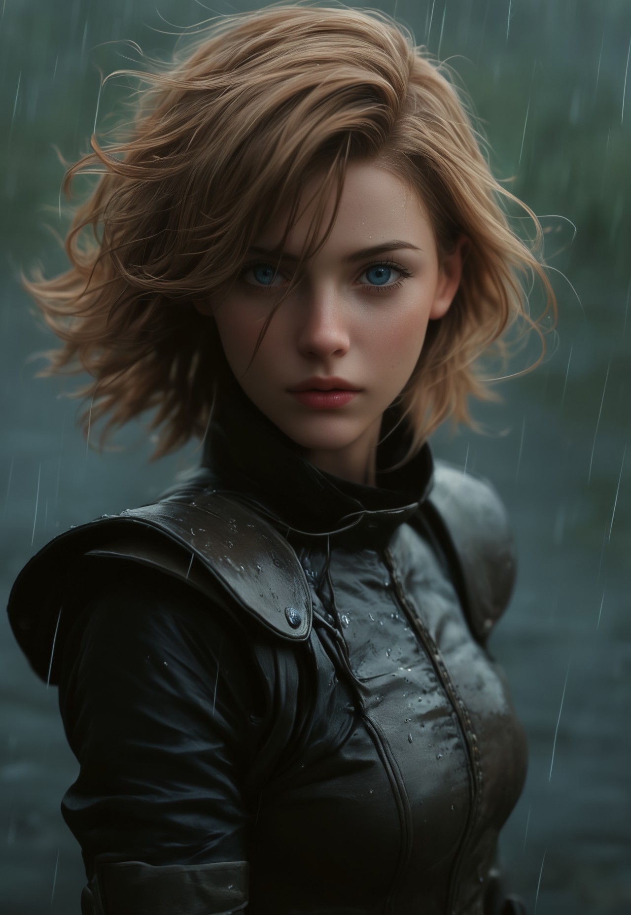 score_9, score_8_up, score_7_up, 
BREAK, 
1girl, solo, front view,
the Crusader Knight, in full armor, light hair, blue eyes, strong wind, rain, a battlefield in The background , dynamic shot, to the viewer, (((standing, full clothed)))
((upper body))
 (8k uhd:1,4)
 <lora:Dynamic Poses:1>
 <lora:detailed_notrigger:1>