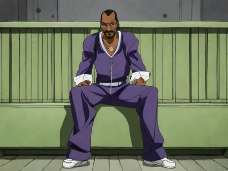 Snoop Dogg JojosoStyle <lora:SDXL-JojosoStyle-Lora-v2-r16:0.8>