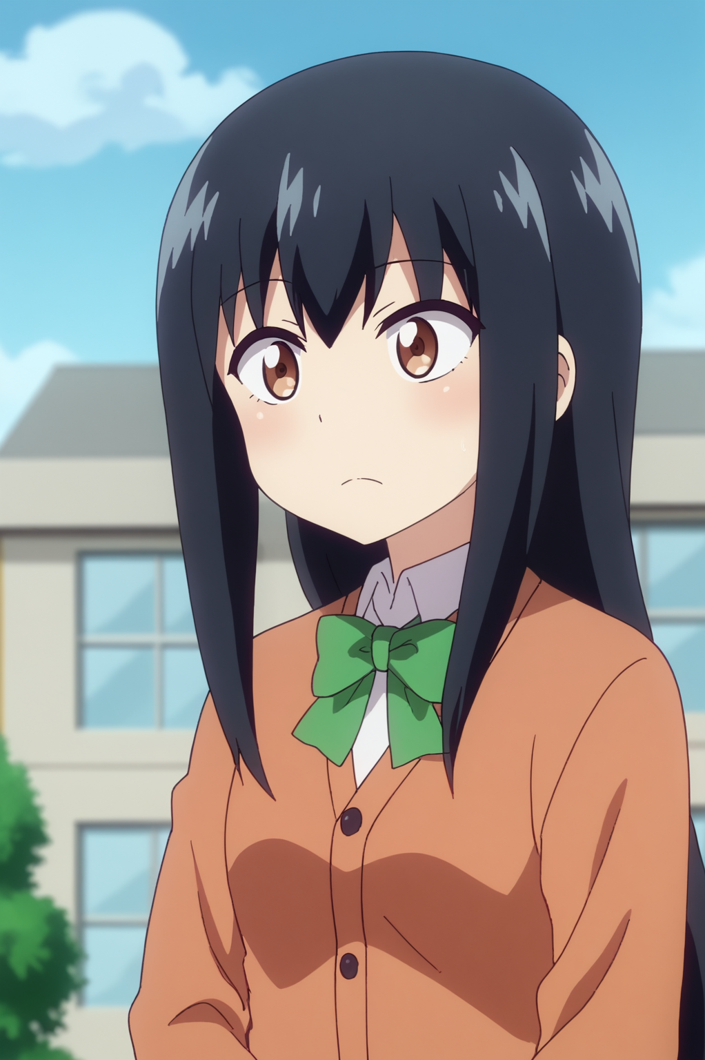 anime screencap, rating safe, Machiko, upper body <lora:Gabriel_DropOut-Machiko-PDXL:0.8>