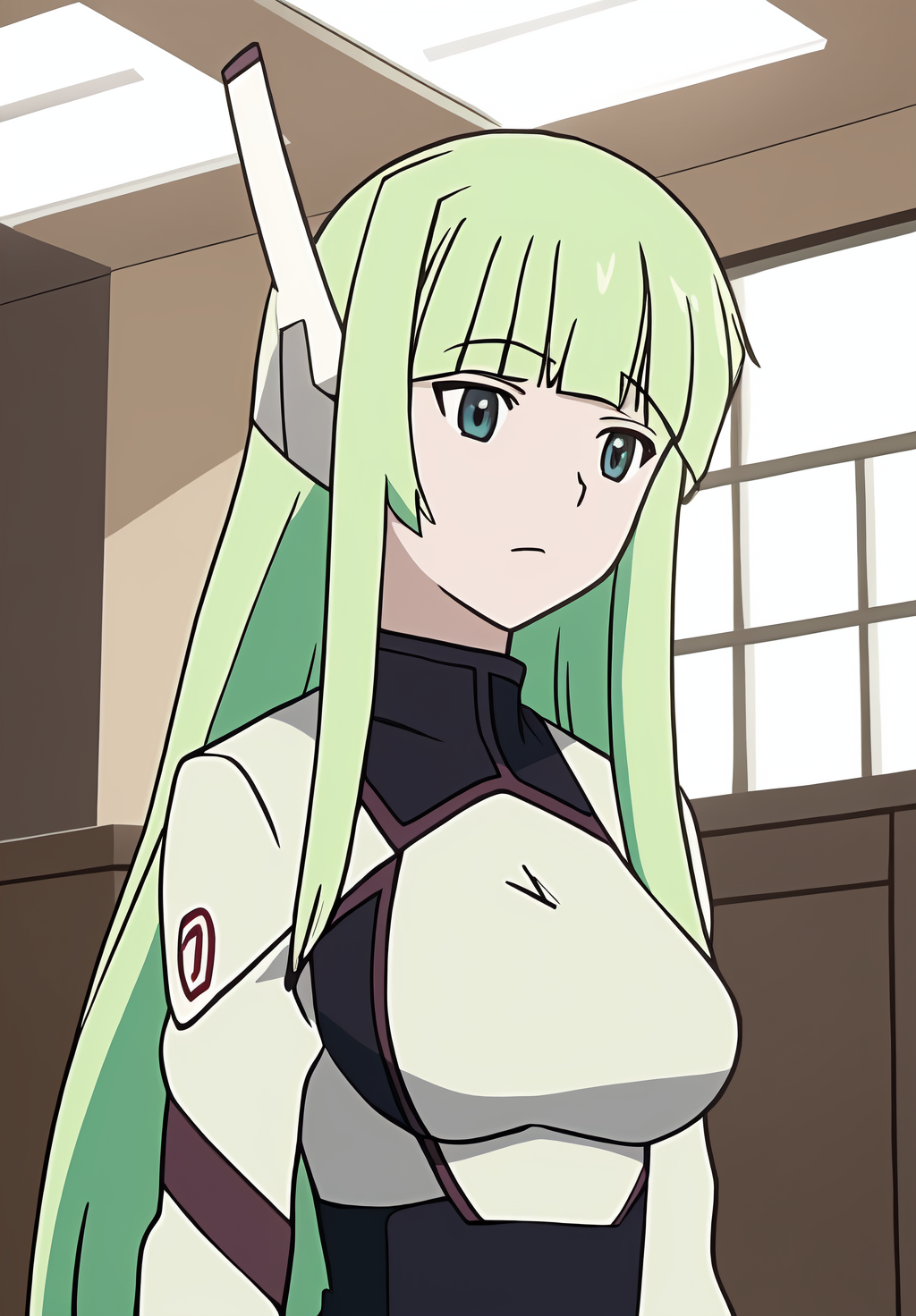 <lora:Chachamaru_Karakuri:0.8>, (masterpiece, best quality,perfect lighting), Chachamaru_Karakuri, 1girl, solo,