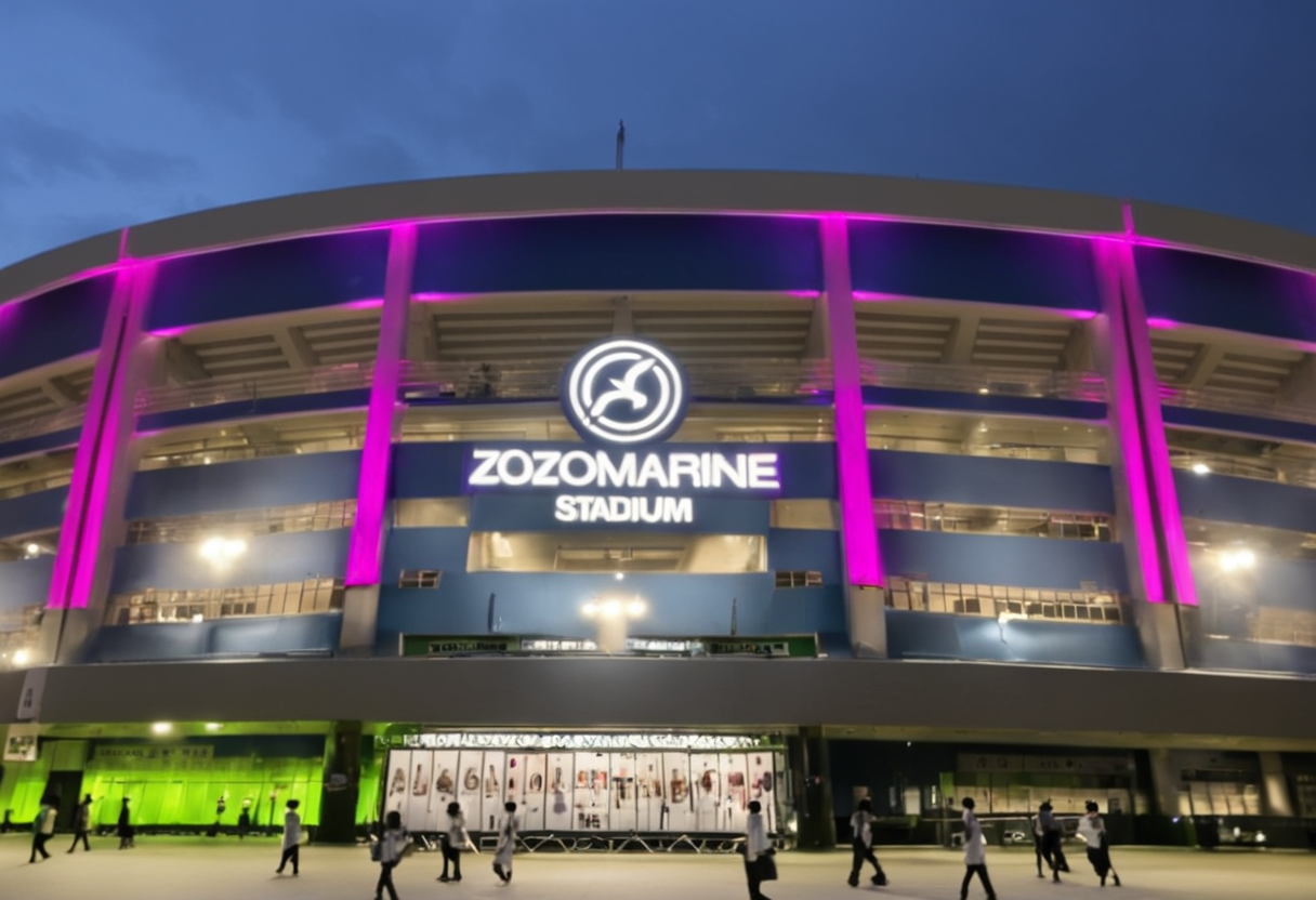 masterpiece, best quality, very aesthetic, absurdres,
marine_stadium, storefront, night, 6+boys, scenery, multiple boys, sign, real world location, people, building, outdoors, sky, sunset, neon lights
<lora:marine_stadium_SDXL_V1:1> <lora:sd_xl_offset_example-lora_1.0:0.5>
