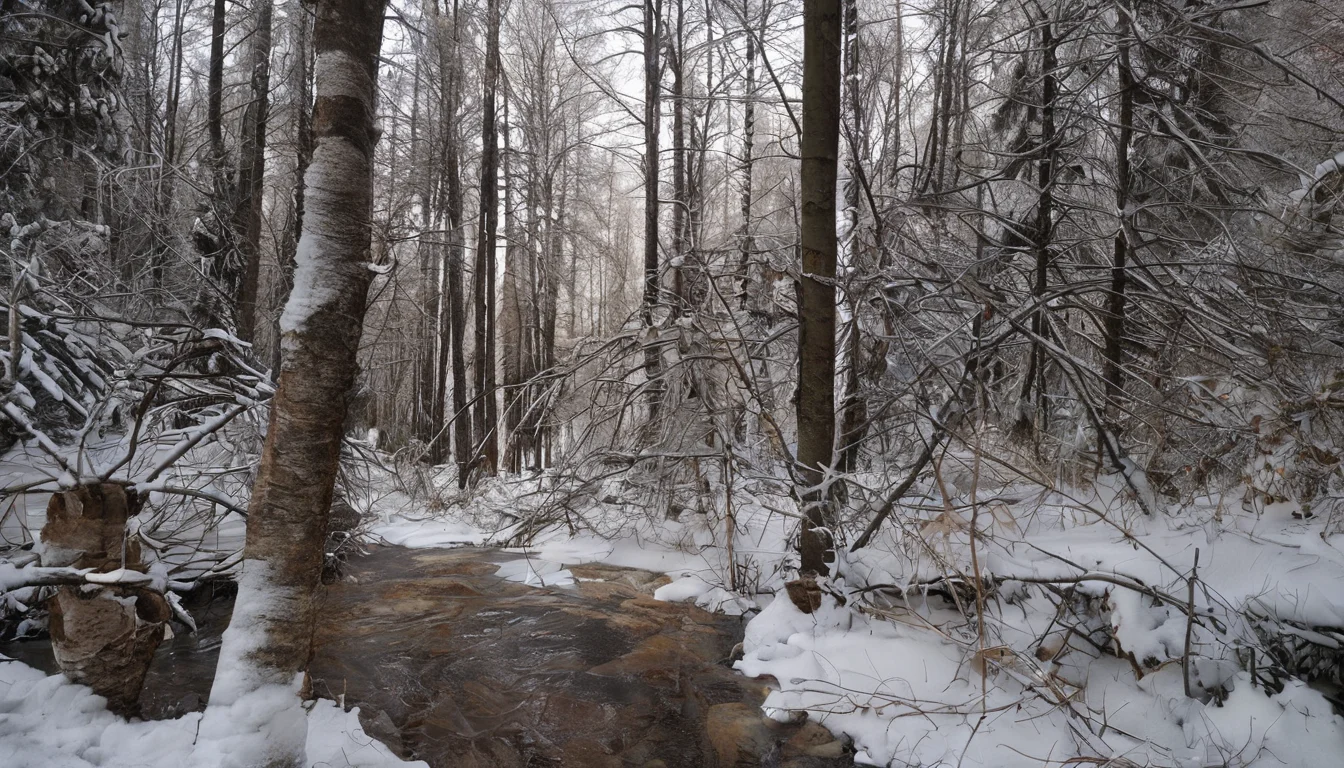 Winter forest,<lora:1:0.5>,no humans,masterpiece,best quality,, masterpiece, best quality,