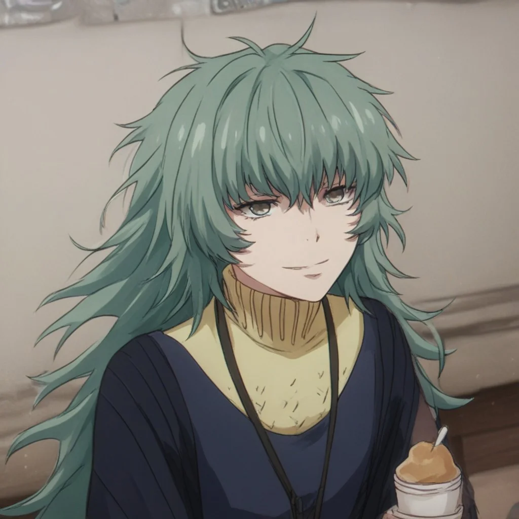 Sen Takatsuki, score_9, score_8_up, score_7_up, high quality, absurdres, beautiful, detailed face, detailed eyes, smirk,
navy dress, belt, neggings,
cafe,