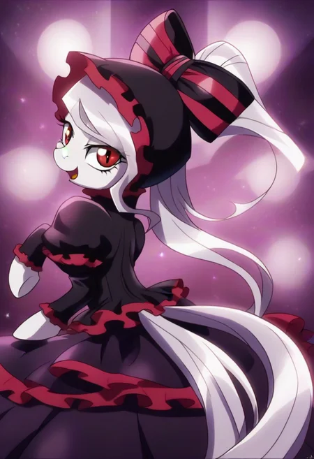 detailed background, shiny skin, posing, rating safe, <lora:shalltear.pony:1>, shalltear,