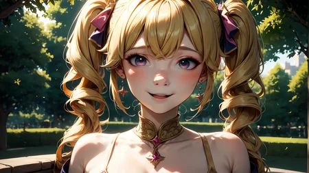 score_9, score_8_up, score_7_up, score_6_up, score_5_up, score_4_up score_9, score_8_up, score_7_up, score_6_up, <lora:SDXL_Lora_3_characters_in_1_pack_for_pony:0.8>,, 1girl, 1girl, nui sociere, nijisanji, twintails, thighhighs, Standing with one hand on a tree or pole, Seductive, A sultry gaze, a slightly parted lips, and a hint of a smile., park,, big breasts, slim body, (an extremely delicate and beautiful), kawaii, cute, small face, large breasts,, (HQ, masterpiece, best quality, ultra-detailed), cinematic lighting, Intricate, High Detail, Sharp focus, dramatic, masterpiece, best quality, ultra-detailed, detailed, detailed body, detailed face, good anatomy, perfect hands, perfect fingers, perfect face, perfect human body,,