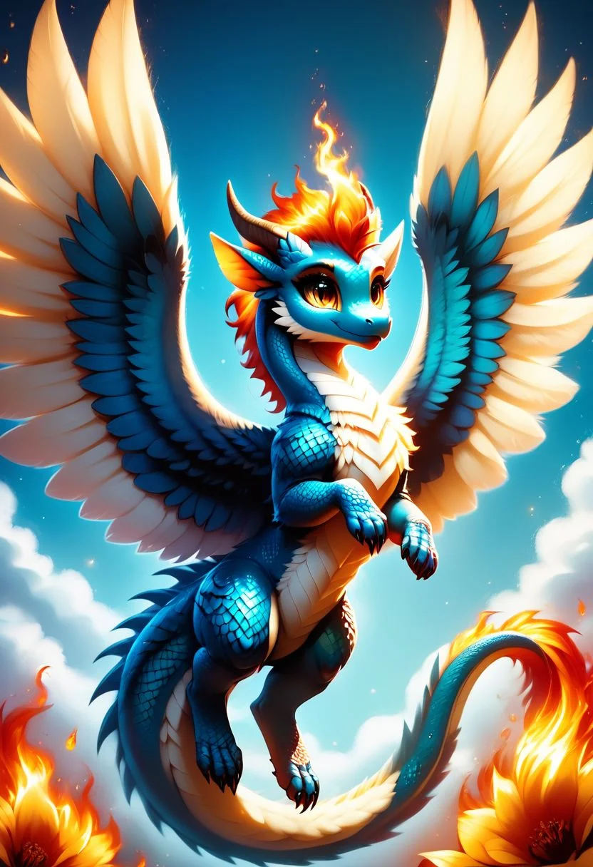 score_9, score_8_up, score_7_up score_6_up, score_5_up, female, anthro,breathtaking (best quality, masterpiece, detailed, 8k),
RAW, realistic cinematic photo, Angelic female feral furry, solo, cute, athletic body, perfect face, perfect eyes, perfect wings, perfect face, perfect eyes, perfect fur, perfect maw, perfect body, spirit of fire, creature made of flame dragoness, white skin over all body, white feathers, winged, 2wings, feathers wings, fullbody, detailed scales, perfect eyes, perfect wings, perfect face, perfect maw, breathing out a giant plume of (multicolored flames) into the sky as she dances around ((red, green, blue pillars of fire.)), fullbody, detailed scales, narrow muzzle, sultry yellow eyes, slit pupil, fire hair, black nails, curve, in seductive pose, teasing, athletic body, complex background, dynamic action pose, close up, A gate composed of interwoven vines and flowers, representing the connection between nature and magic, casting spells, Mesmerizing (Radiant Aura:1.2), shot from dynamic angle, complex background, (masterpiece, award-winning, professional, HDR)
<lora:add_detail:1.3> <lora:Background2_dpep4+silicon29dim64:0.8>