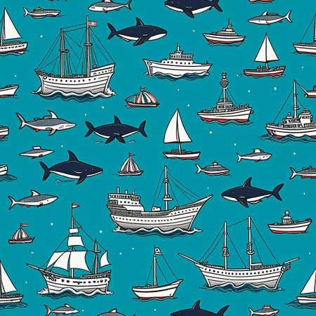 Nautical-themed (weird creatures:1.5). Sea, ocean, ships, maritime, beach, marine life, highly detailed,