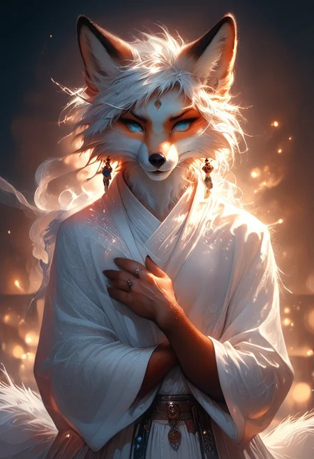 score_9, score_8_up, score_7_up, score_6_up, score_5_up, score_4_up, leHDR,UHD,8K, darkness, illustration, disheveled hair Expressivehanthro,foxfolk,fox, anthro fox female, white fur, busty,pale nipples, inni vag, covering breasts,covering with hands,intricate details, earrings, darkness, very detailed, intricate, perfect light, sharp focus, cool colors, ambient, elegant, highly decorated, deep aesthetic, colorful, magic, mystical, scenic, warm bright, vibrant, unique, best, winning, thought, romantic,  illuminated,rich, symetry,realistic,  low light, looking to the side at viewer,OverallDetail,novuschroma60 style bokeh