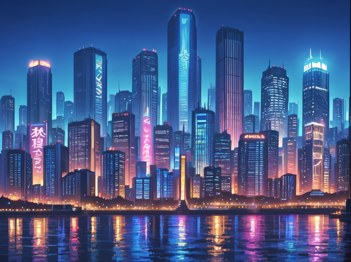 score_9, score_8_up, score_7_up,,source_amime, BREAK  <lora:gits95environment:0.6>,
gits95, , no humans, scenery, skyscraper, building, city, night, cityscape, city lights, light, sky