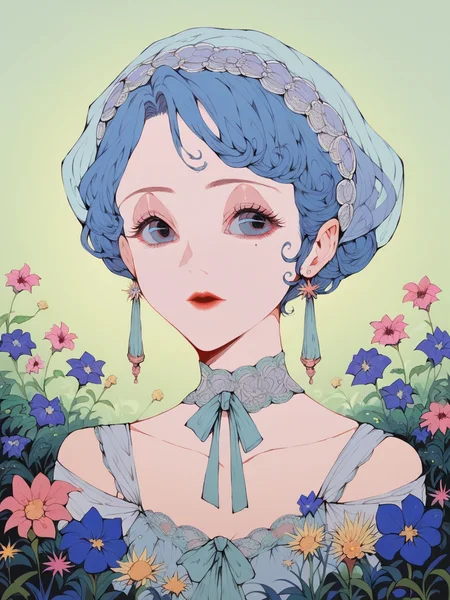 score_9, score_8_up, score_7_up, score_6_up, score_5_up, <lora:y4sh1r0XLP:1> y4sh1r0, 1girl, flower,