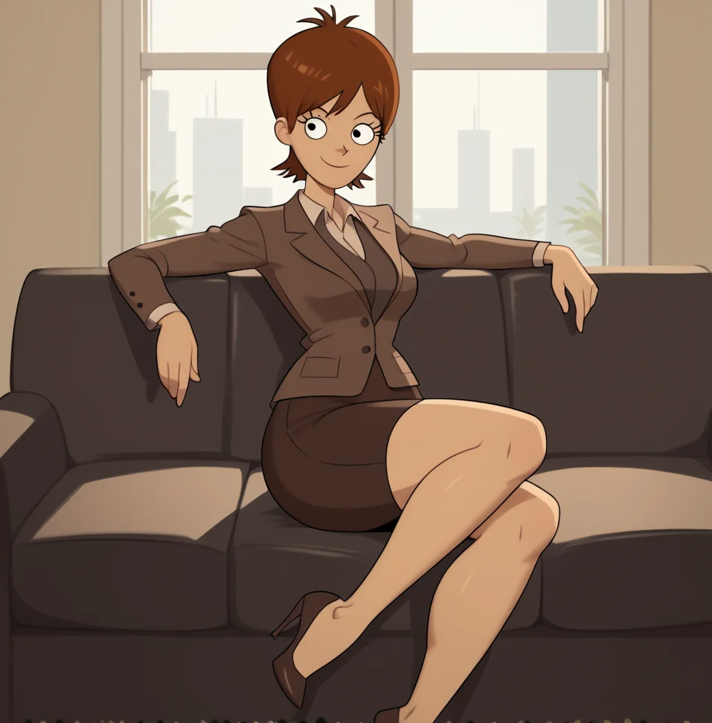 score_9, score_8_up, score_8,
<lora:Macs_Mom_Fifif:1> 1girl, m4cm0m, brown hair, solo, short hair, jacket, formal, pencil skirt, high heels, sitting on couch, living room, window