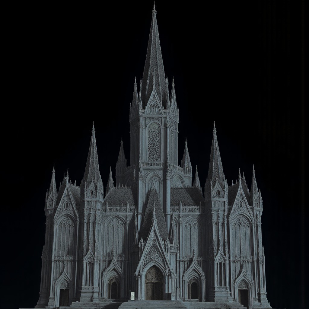 A Medieval House with elderscrolls inspired aestetics and legend of zelda
Set against a solid dark black color background to emphasize its unsettling unnatural form that emphasizes its silhouette. The medium is not a traditional painting or illustrative medium like watercolor or ink but rather a digital 3D rendering.
MikeFranchinastyle, d4artstyle, d4concept, , bbstyle,, horror theme,, zbrush, ZBClay model of a gray sculpture, 1990's, 1990's style