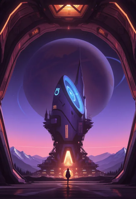 <lora:ck-Sommo-Concept-Art-IL-000012:1>, masterpiece, best quality, good quality, very aesthetic, absurdres, newest, 8K, depth of field, focused subject, 1girl, inside control tower, overwatch tower, on a planet. eerie color palette, mountain and a lake in the background
in the style of ckjs