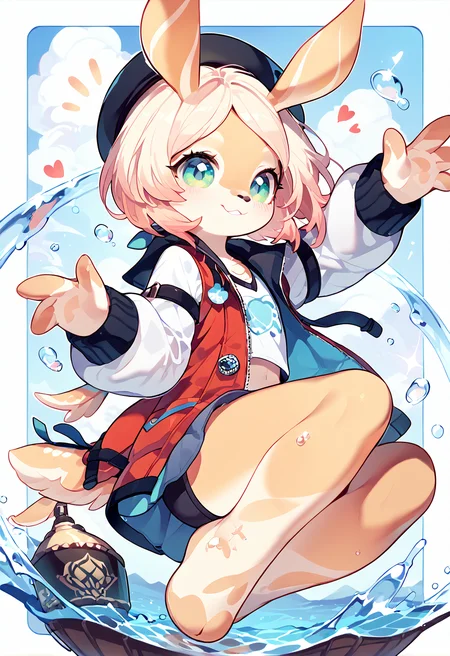 score_9, score_8_up, score_7_up, source_furry, melusine, 1 female, <lora:cervina-guy-PONYv1:1>, outline style, minimalistic style, <lora:MelusineV4SDXL:1>, cute, clothed, water