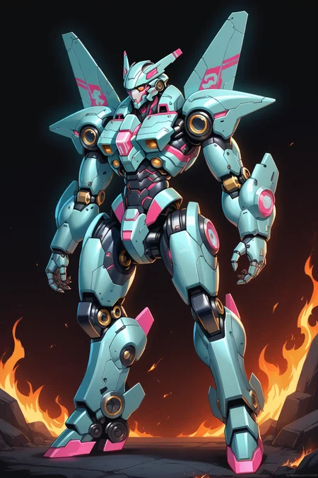 score_9, score_8_up, score_7_up BREAK ,robot,mecha,fire,wing,flying
edgTF,sci-fi,cyberpunk,metallic chrome armor,neon lights,wearing <lora:edgFantasyDressesPony:1>