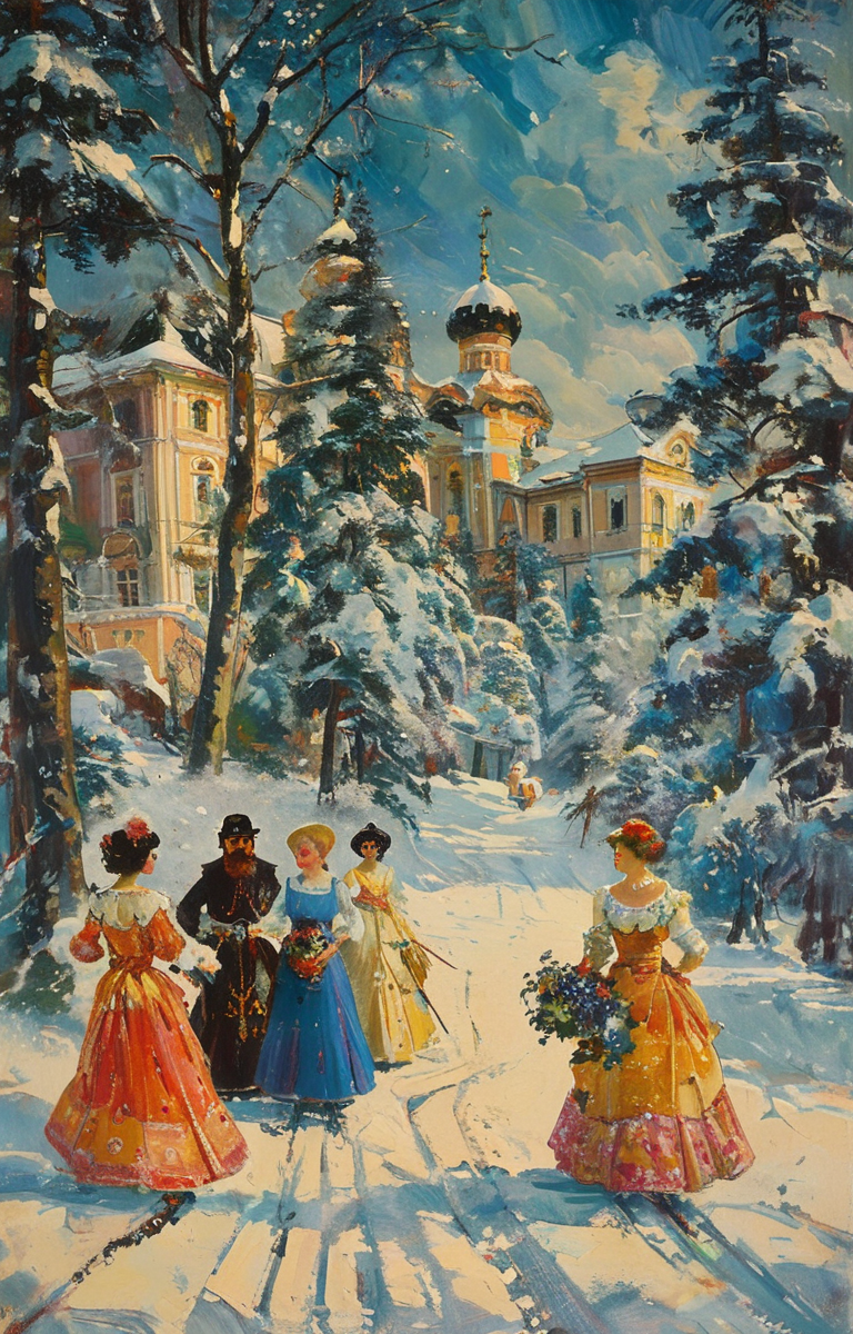 masterpiece,best quality,<lora:tbh263-sdxl:0.9>,illustration,style of Boris Kustodiev portrait of Housework robots