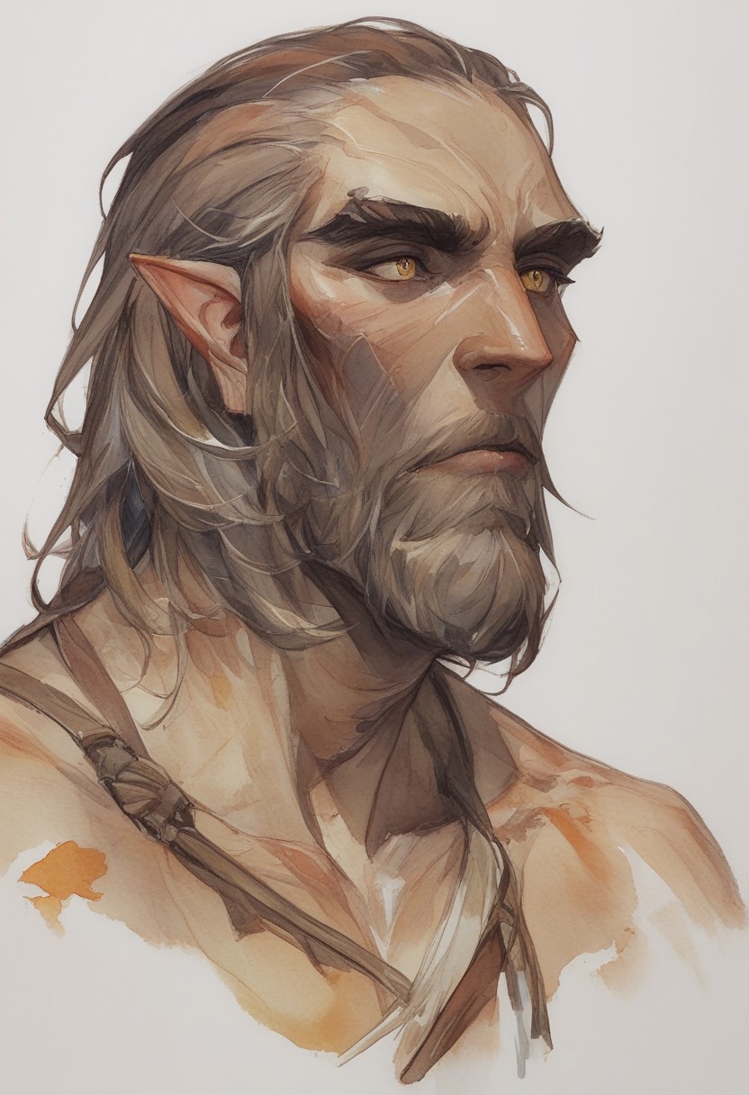 score_9, score_8_up, score_7_up, watercolor \(medium\), traditional media, BREAK, 1men portrait, dramatic lights ((Giant. Skyrimgiant. Giantskyrim.))