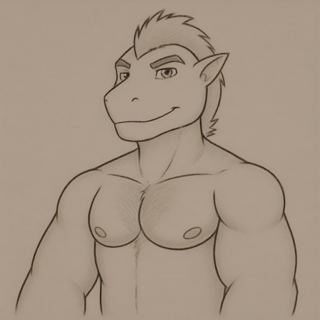 Sotamusora art, Sotamusora_Artstyle, Sotamusora Artstyle, anthro shark, handsome, bara, shirtless, chest hair, manly