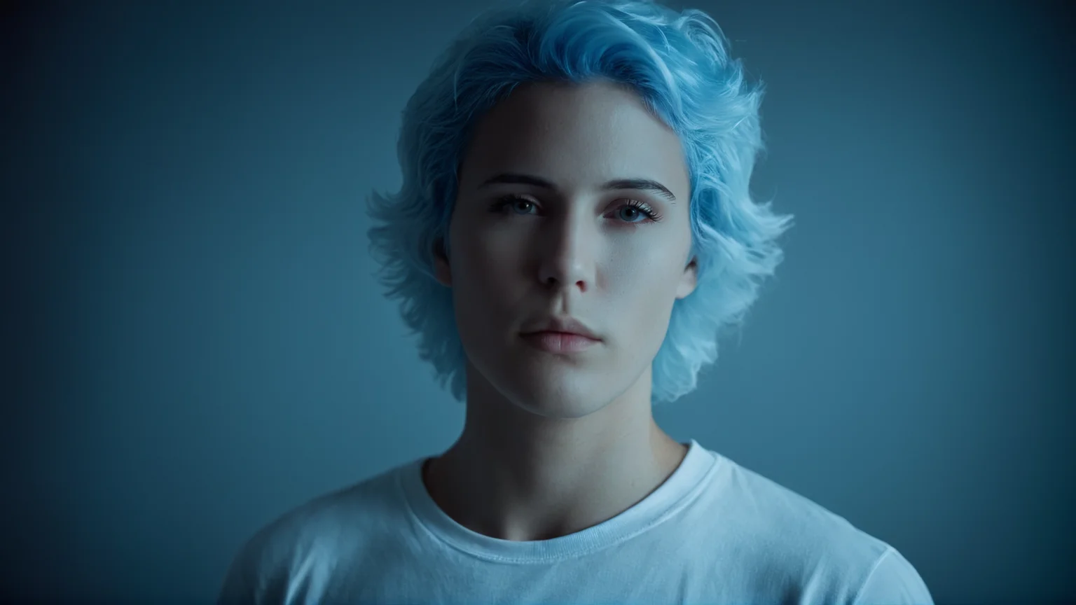 cinematic film still of <lora:add-detail-xl:0.1>1
<lora:detailed:0.2>
<lora:perfection style:0.2>
<lora:eyetune:0.5>
<lora:xl_more_art-full_v1:0.3>
<lora:Ron Fricke style:0.3>
<lora:Unreal Engine style:0.1>
<lora:TeethXL:1>
<lora:infrared photography style:1>
<lora:Chiaroscuro Lighting Style:0.3>
infrared (IR) photography a woman with blue hair and a white shirt,solo,1boy,closed mouth,monochrome,closed eyes,white hair,male focus,lips,eyelashes,portrait,blue theme,realistic , movie themed, sharp, detailed, epic cinematic photography, artistic, dramatic light, cinematic style, film style, infrared photography style, shallow depth of field, vignette, highly detailed, high budget, bokeh, cinemascope, moody, epic, gorgeous, film grain, grainy