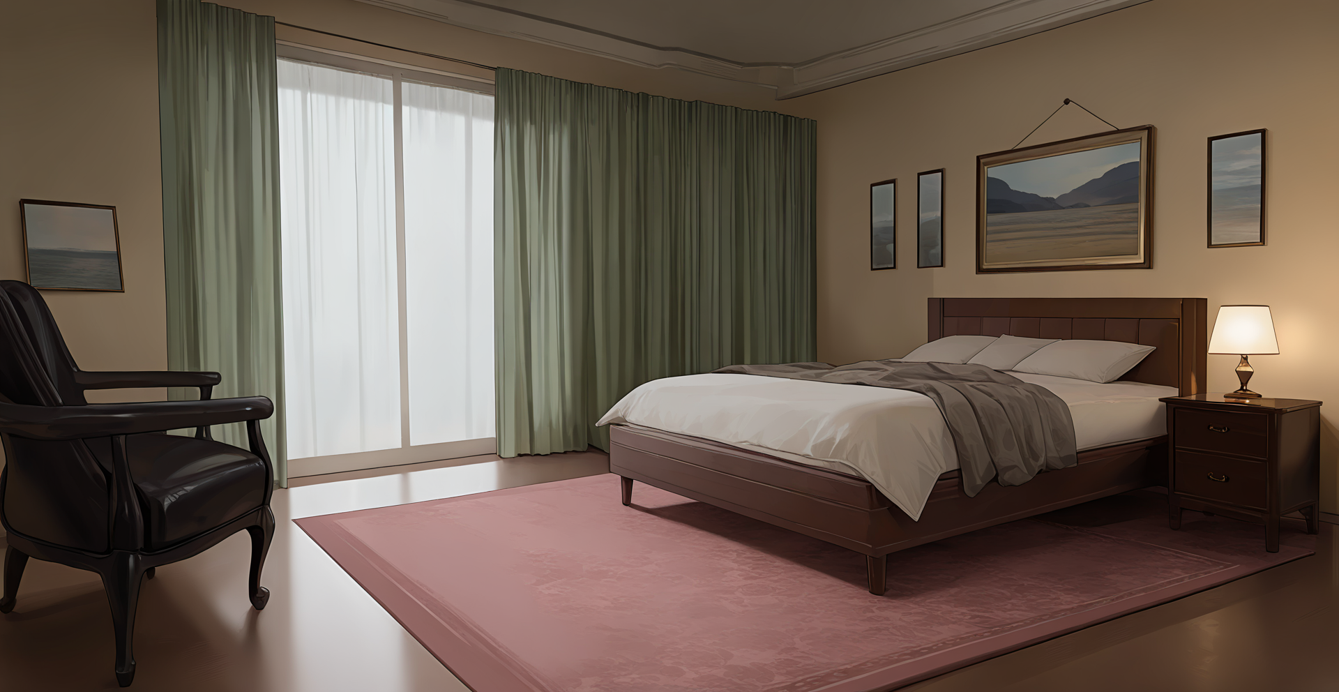 perfect quality,high quality,masterpiece,best quality,amazing quality,very aesthetic,absurdres,newest,
indoors, scenery, table, curtains, window, lamp, bed, sunlight, chair, carpet, pillow, bedroom, rug, couch, light,,no humans,
<lora:lora-000010.by_tusi:1>,art3112,<lora:spo_sdxl_10ep_4k-data_lora_webui:0.6>,