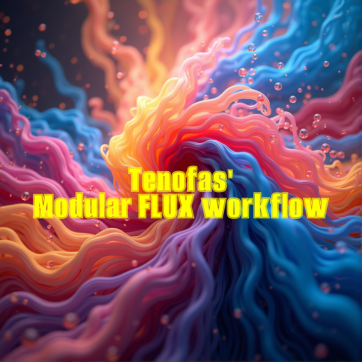 An image of a colorful FLUX