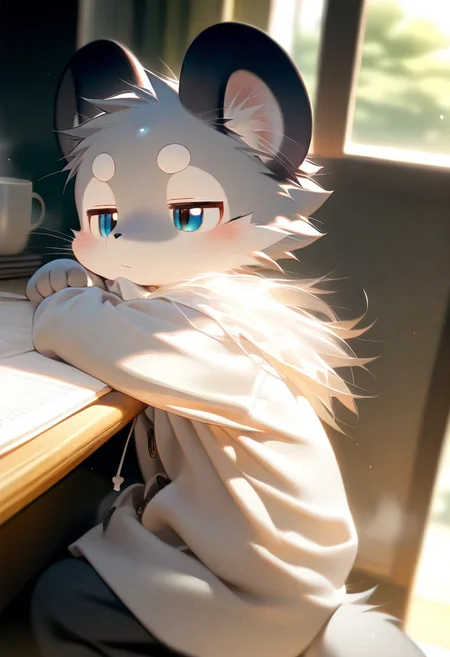 (zuppu11), xi410, 748cm, alens, nyalia, kyomu, youlichu, 1boy, solo, furry, cute, kemono, masterpiece, best quality, very awa, very aesthetic, absurdres