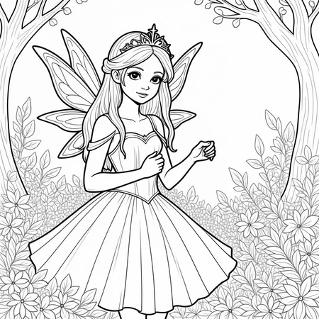 A simple monochrome line drawing for a coloring book.
A pretty fairy princess. bold lines.
<lora:LineDrawing03_CE_XL_300-OT:0.6> lndrwngCE_style