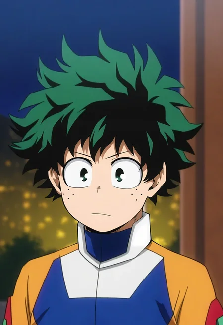 masterpiece, best quality, intricate details, anime screencap, , official style, , depth of field, 1boy, solo, male focus, <lora:izuku_midoriya_ilxl:0.84>, izuku_midoriya, green hair, green eyes, short hair, , ranger costume