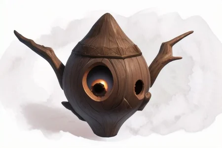 MagicItem_v1, Mysterious artifact, space, carved wood