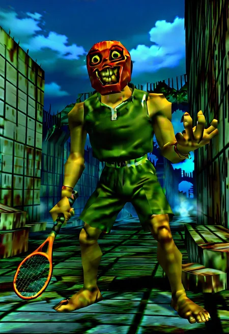 masterpiece,best quality,amazing quality,very aesthetic,absurdres,newest, huge filesize,
BREAK
2boys,
oot_redead,
horror,
BREAK
playing tennis,holding racket,
outdoors,ruins,
night,dark, harsh lighting,
close up,