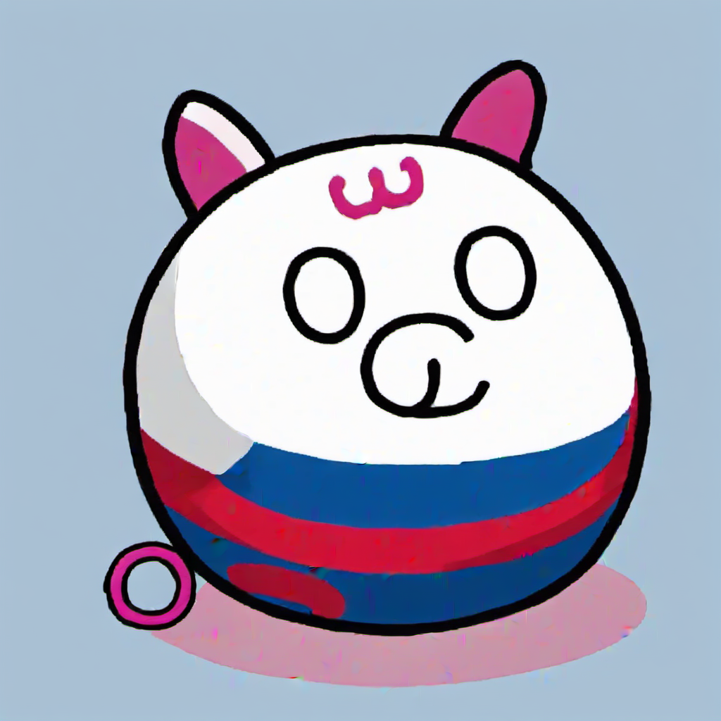 BOBO ball, cat,