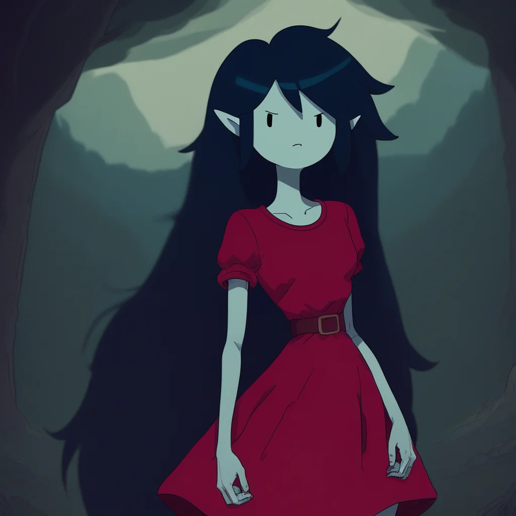 adventure time, marceline, red dress,