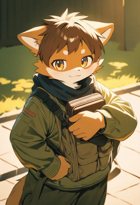 masterpiece, high score, great score, absurdres, year 2023, safe, 1boy, zuppu11 type 1, furry, cute, kemono