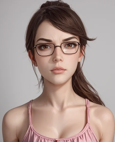 score_9,score_8,score_7,source_explicit , 1girl, solo,
<lora:Chudette:.8> chudette, brown hair, pale skin, dark brown eyes, glasses, 1girl, , , ponytail, scowl, ,pink dress<lora:Expressive_H:1> expressiveh <lora:Eyes_High_Definition:0.25> eyeshd, best quality,(hyperrealistic art:1.2)
BREAK
extremely high-resolution details, photographic, (realism pushed to extreme:1.2), fine texture, (incredibly lifelike:1.2), (3d:1.2)